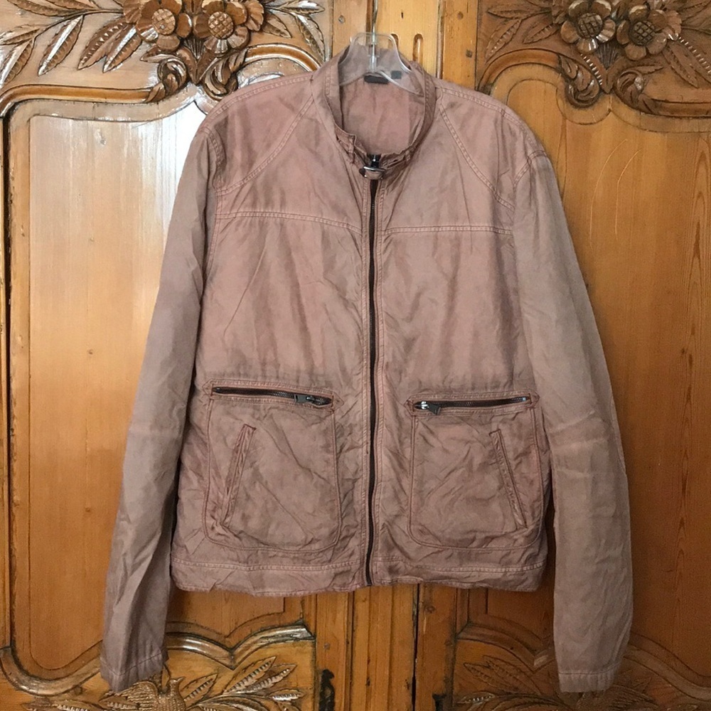 Saks Fifth Avenue GRAY Zipper Detail Jacket